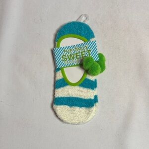 Bath & Body Works Blue/White Shae Butter Infused Slippers